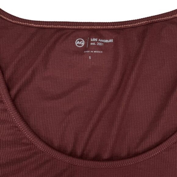 AG Adriano Goldschmied Jaxon Long Sleeve In Dark Plum Size Small - Picture 6 of 7